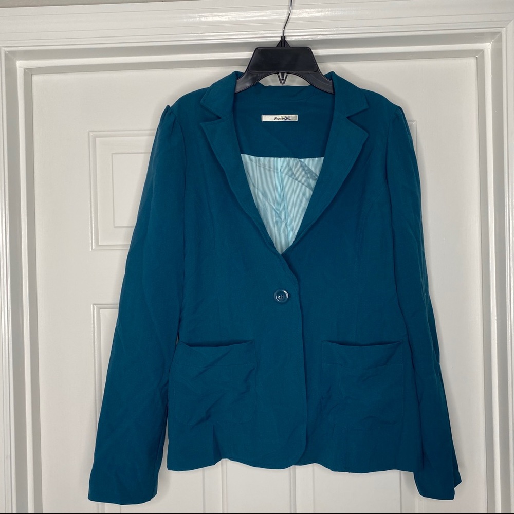 Teal Blazer